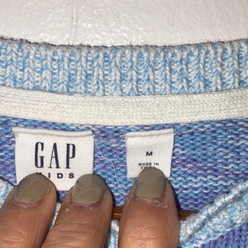 GAP Kids Blue and Purple Sweater - Picture 3 of 5